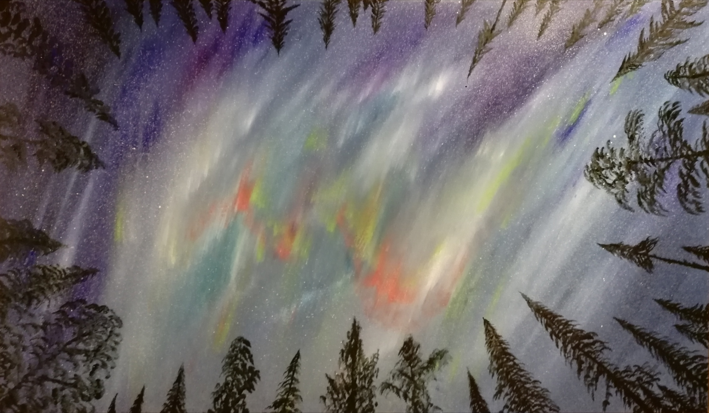 Falling into the Abyss — acrylic on canvas by Haykal Khalil